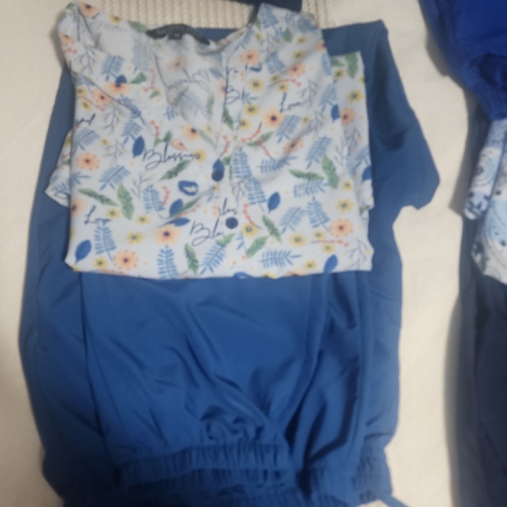 Floral And Solid Scrub Set Collection - image 2